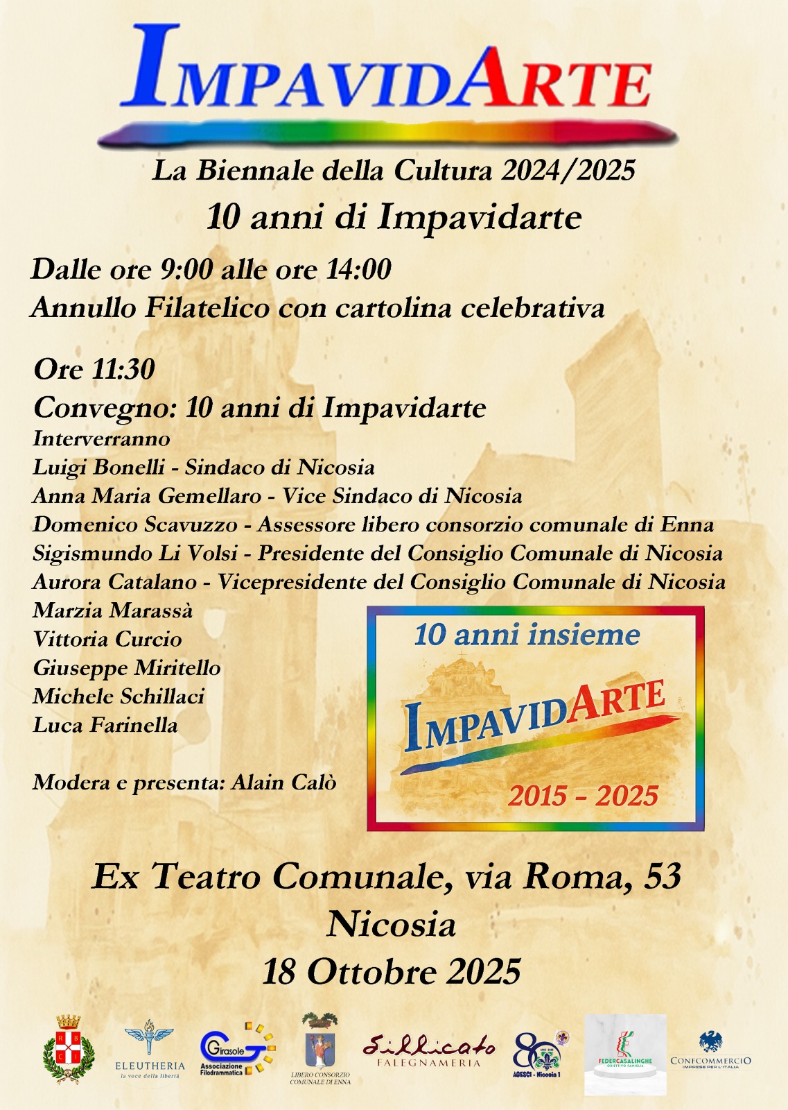 Torna a Nicosia la biennale della cultura internazionale 2024/25 "Impavidarte", giunta alla quinta edizione