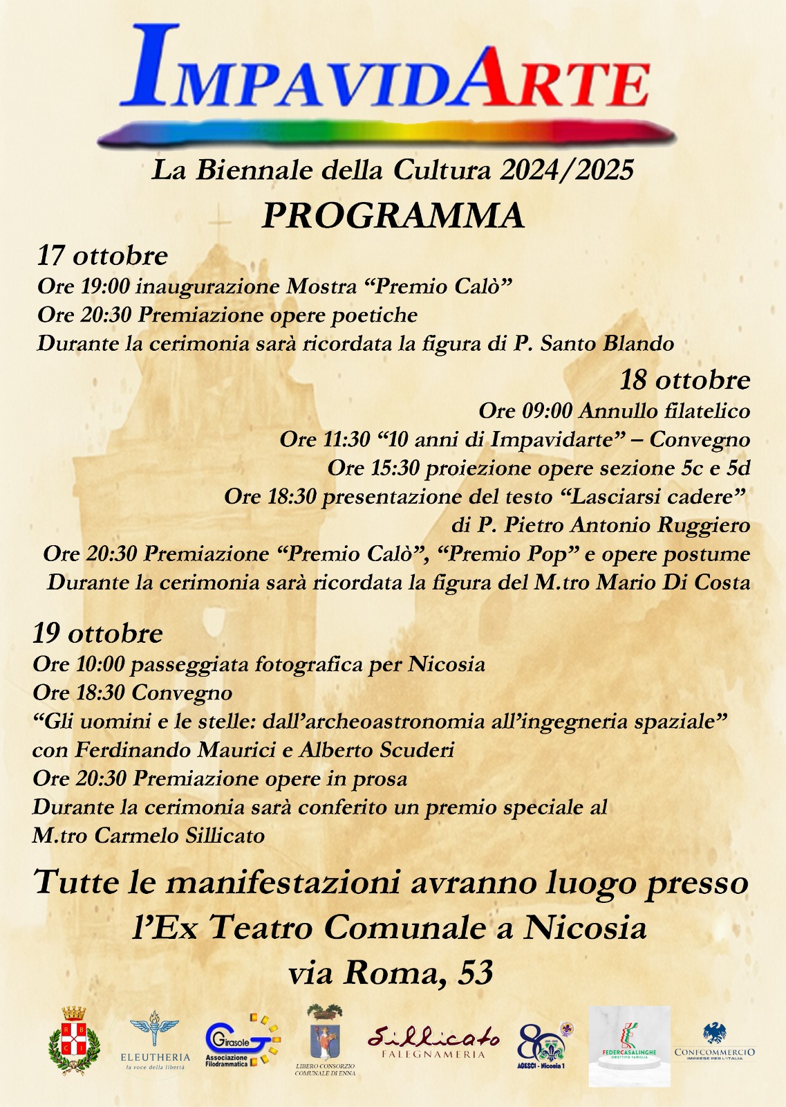 Torna a Nicosia la biennale della cultura internazionale 2024/25 "Impavidarte", giunta alla quinta edizione
