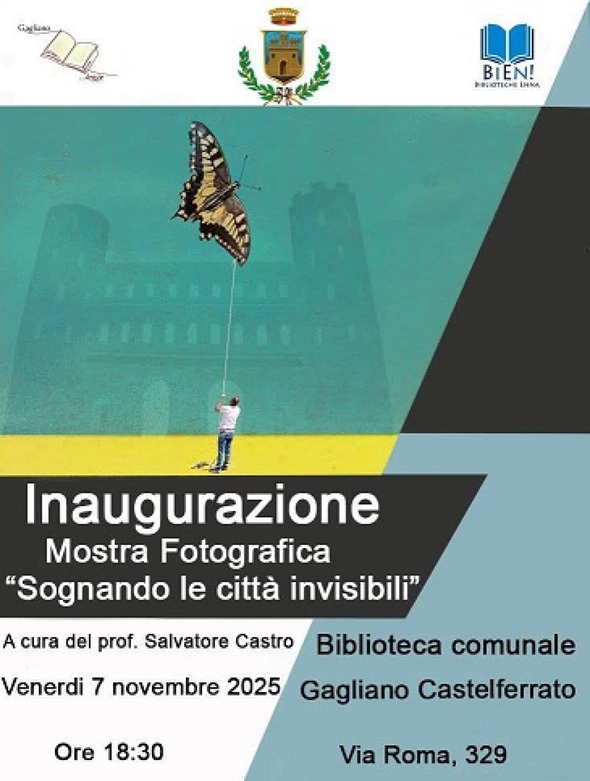 Gagliano C.to: mostra personale di Salvatore Castro - 
