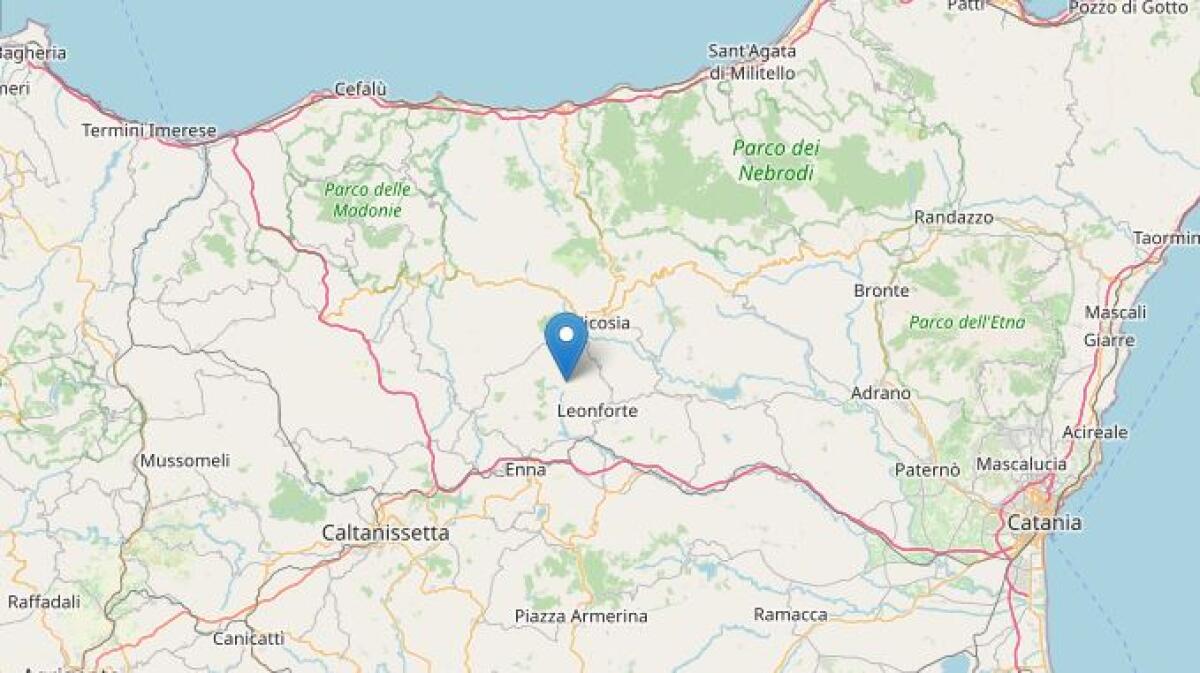 Terremoto ML 1.7 il 25-01-2026 ore 15:11:24 a 9 km W Leonforte - 