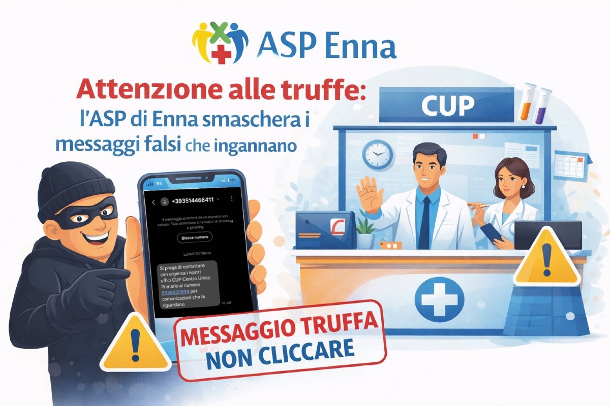 Attenzione a truffe: ASP Enna smaschera i messaggi falsi che ingannano i cittadini - 