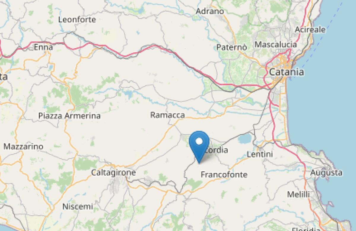 Terremoto ML 3.0 il 5-3-2026 ore 18:04:31 a 2 km S a Militello Val di Catania (CT) - 