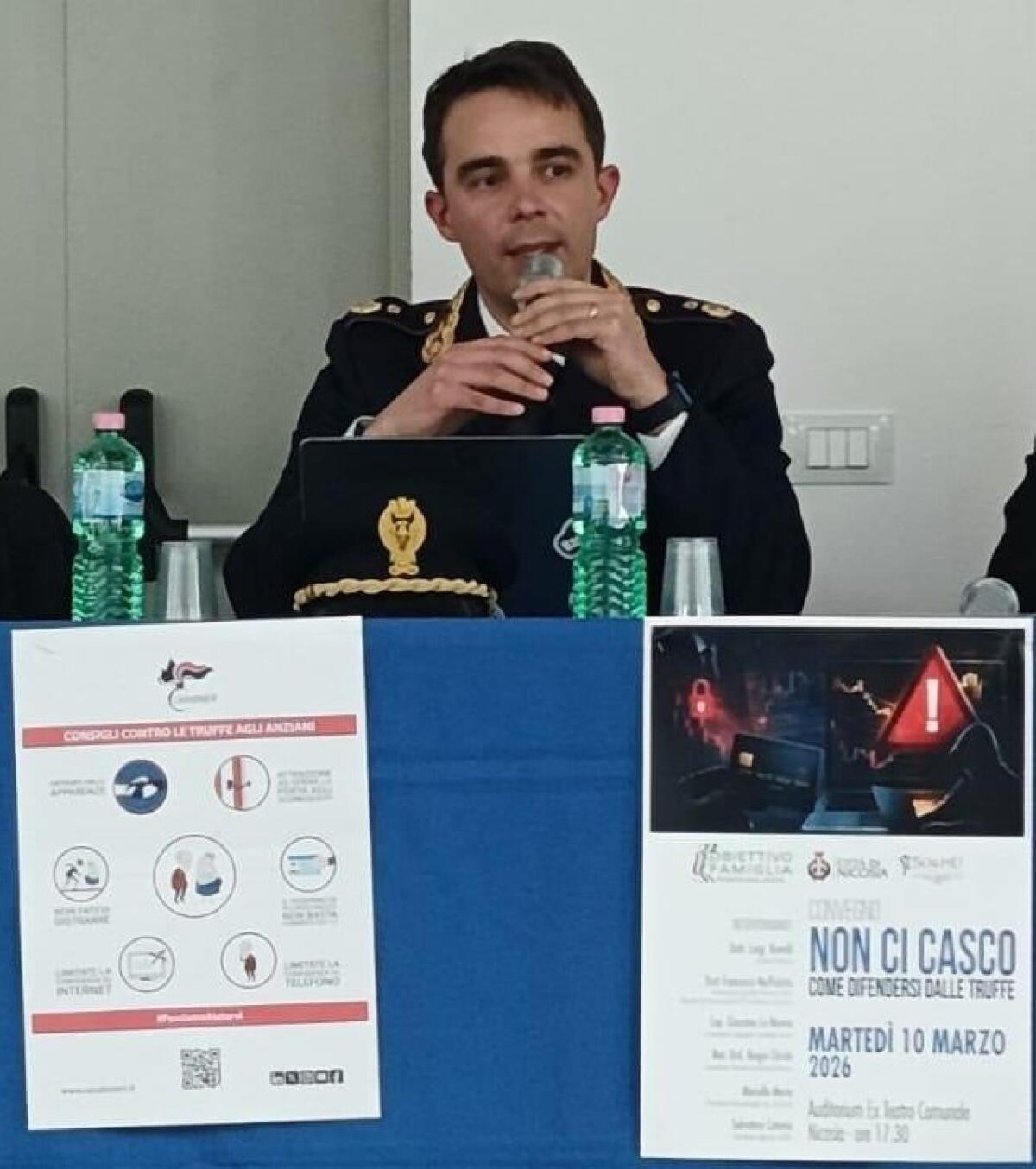 Nicosia. Polizia di Enna al convegno: “Non ci casco – Come difendersi dalle truffe” - 