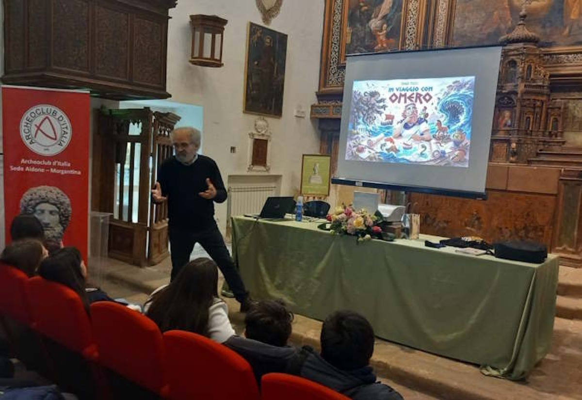 Al museo di Aidone Dino Ticli incontra gli studenti del comprensivo Falcone-Cascino - 