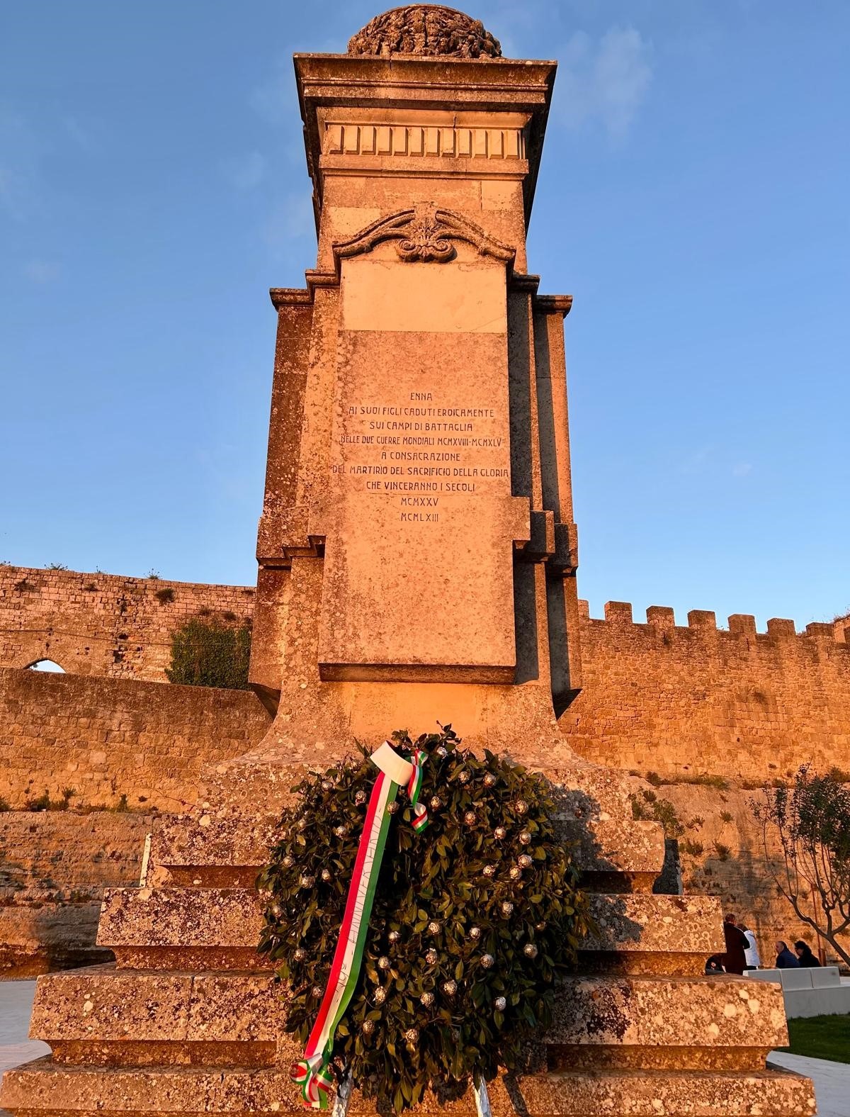 Enna 25 Aprile commemorazione al Castello di Lombardia - 