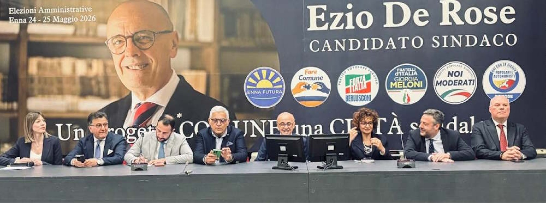 Enna, partita la corsa del candidato a sindaco De Rose: presentato programma e primi assessori - 