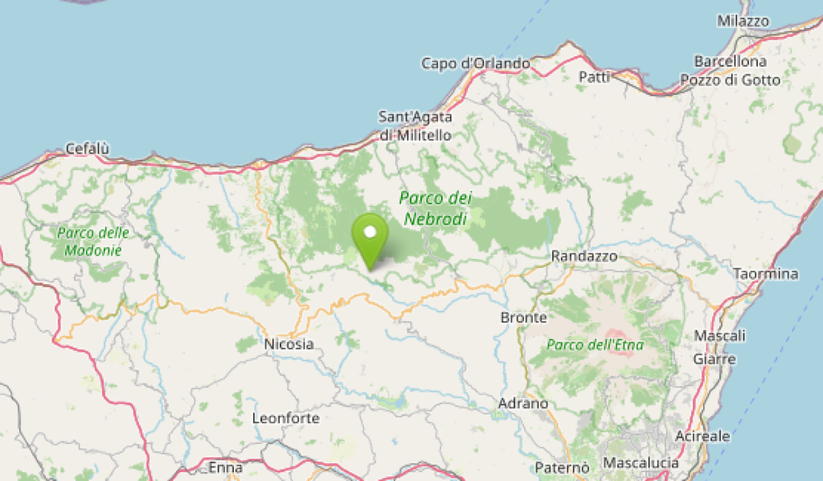 Terremoto ML 1.5 il 4-5-2026 ore 21:13 a 6 km NE Cerami (EN) - 