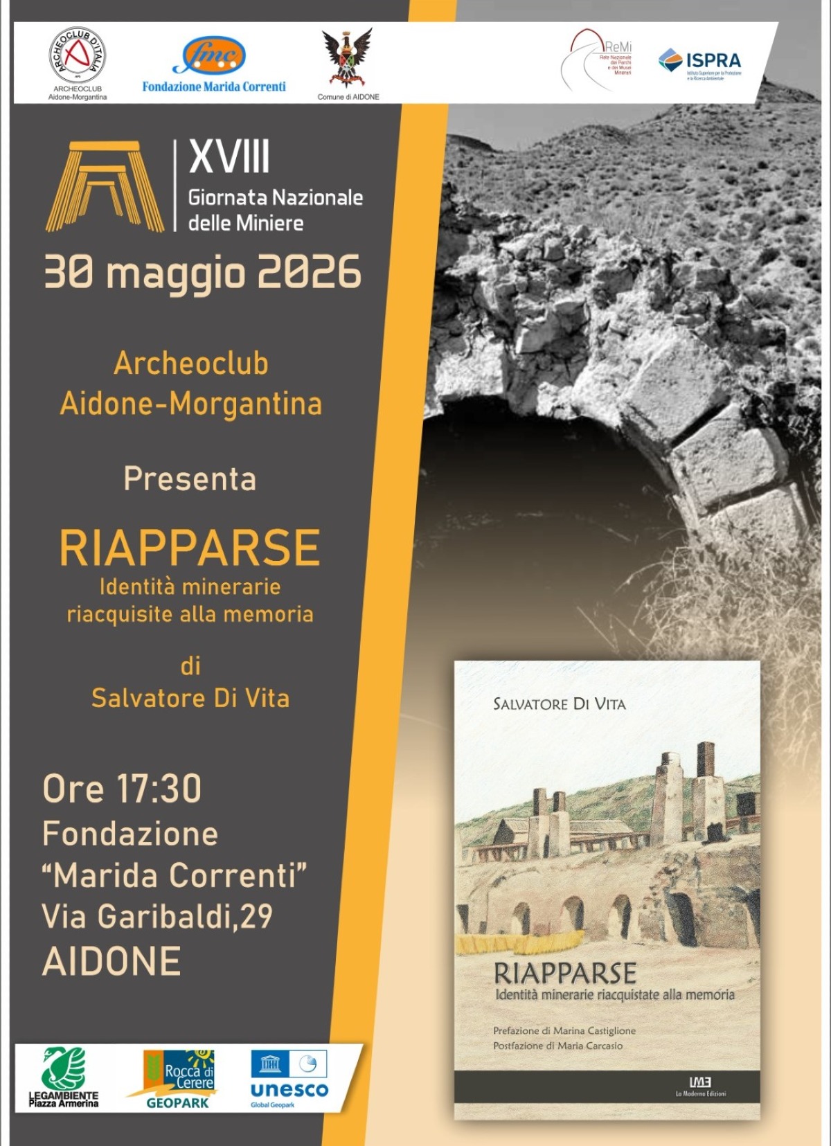 Archeoclub Aidone - Morgantina per la XVIII Giornata nazionale delle Miniere- edizione 2026 - 