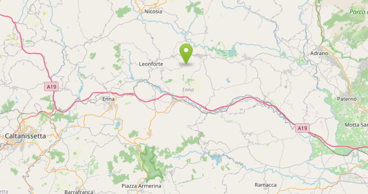 Terremoto ML 1.4 il 09-07-2026 ore 23:30:50 a 4 km SE Nissoria - 