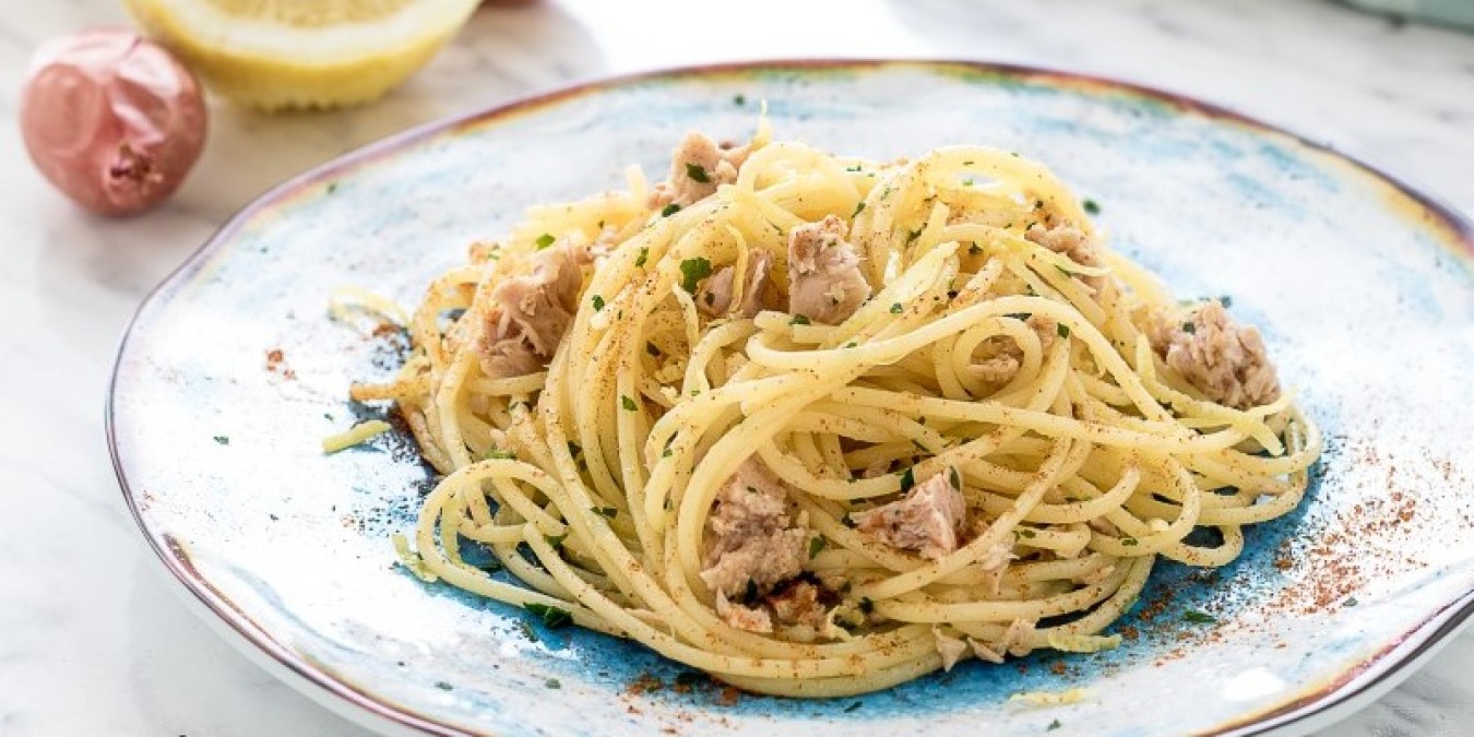 Pasta con tonno e limone - 