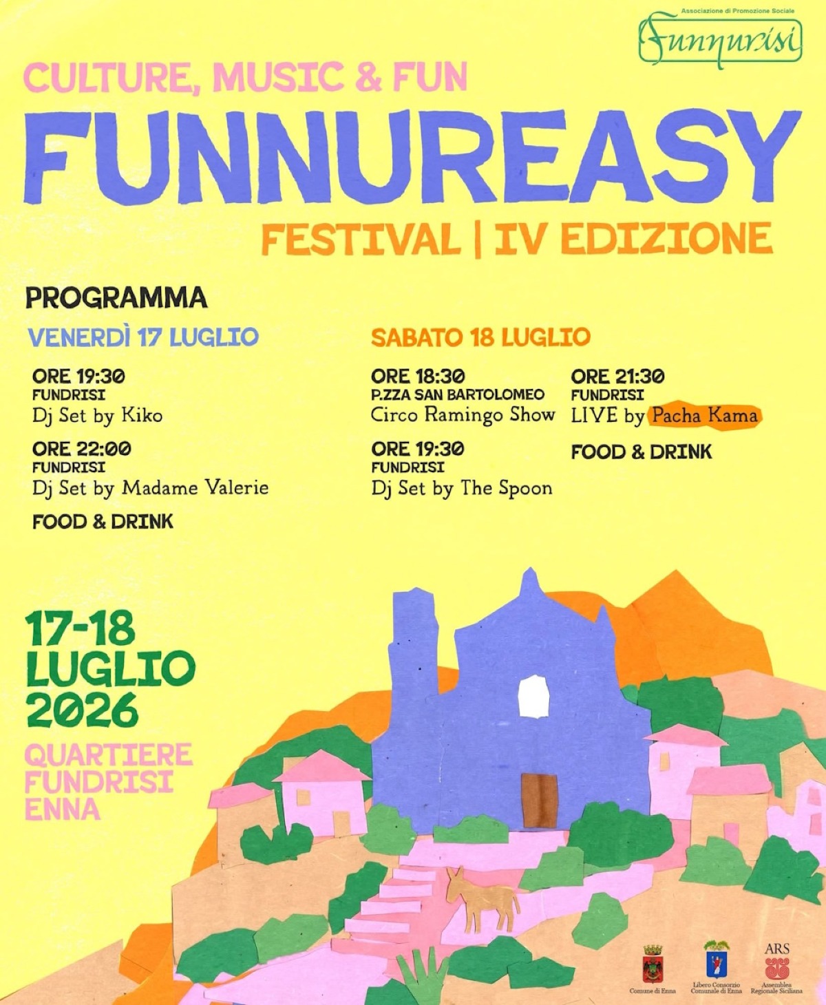 Enna: torna il Funnureasy, festa estiva nel quartiere Fundrisi  - 
