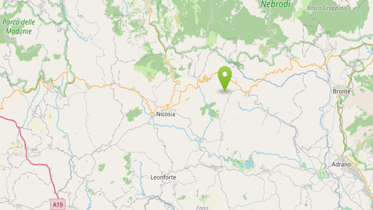 Terremoto ML 1.2 il 20-08-2026 ore 05:46:56 a 4 km SE Cerami - 