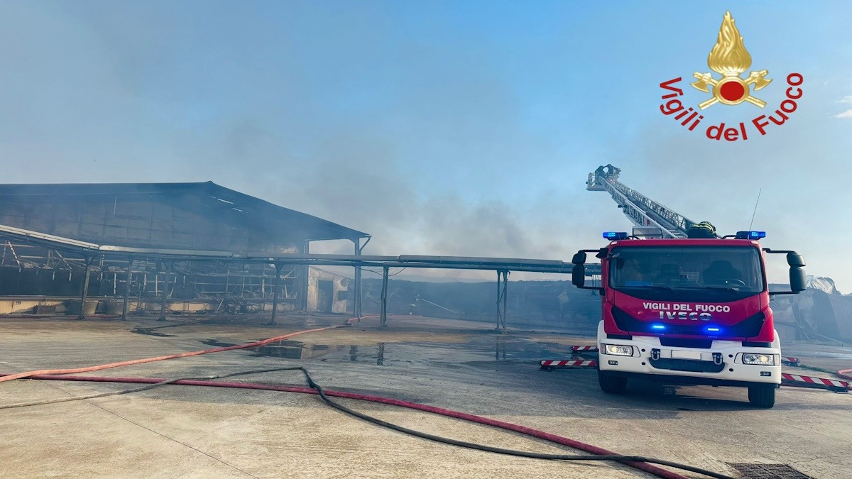 Piazza Armerina: incendio distrugge complesso avicolo, distrutti tre capannoni e oltre 300mila polli - 