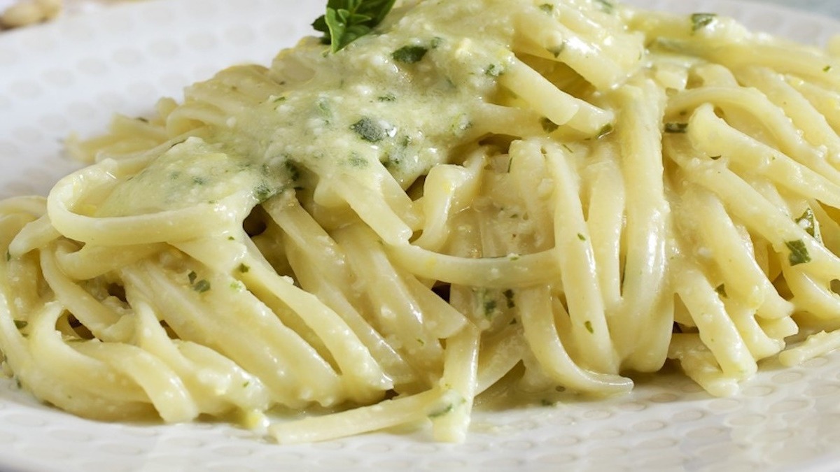 Linguine al pesto di limoni - 