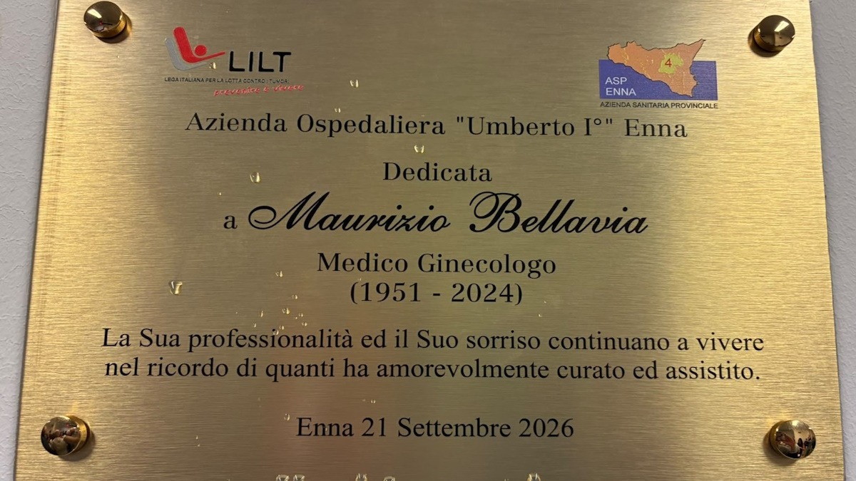 Una targa per ricordare il dottor Maurizio Bellavia, il ginecologo che ha fatto nascere generazioni di ennesi - 
