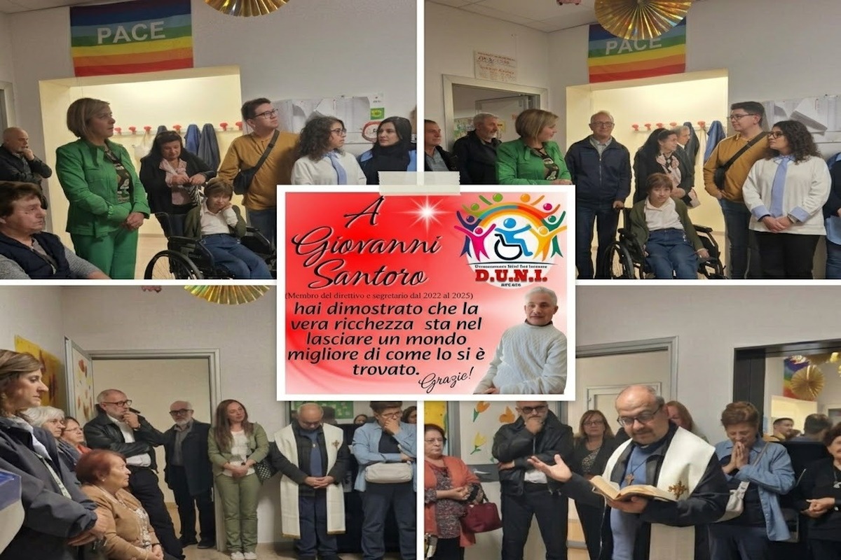 Aidone: Duni intitola l'ufficio a Giovanni Santoro, il maestro che ha lasciato i suoi beni ad associazioni, enti territoriali e nazionali - 