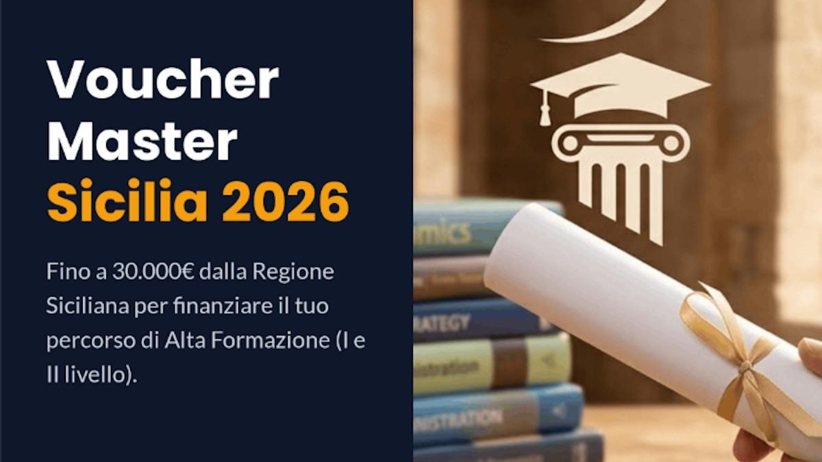 Università, dal 19 ottobre al via le richieste di voucher per i master finanziati dalla Regione - 