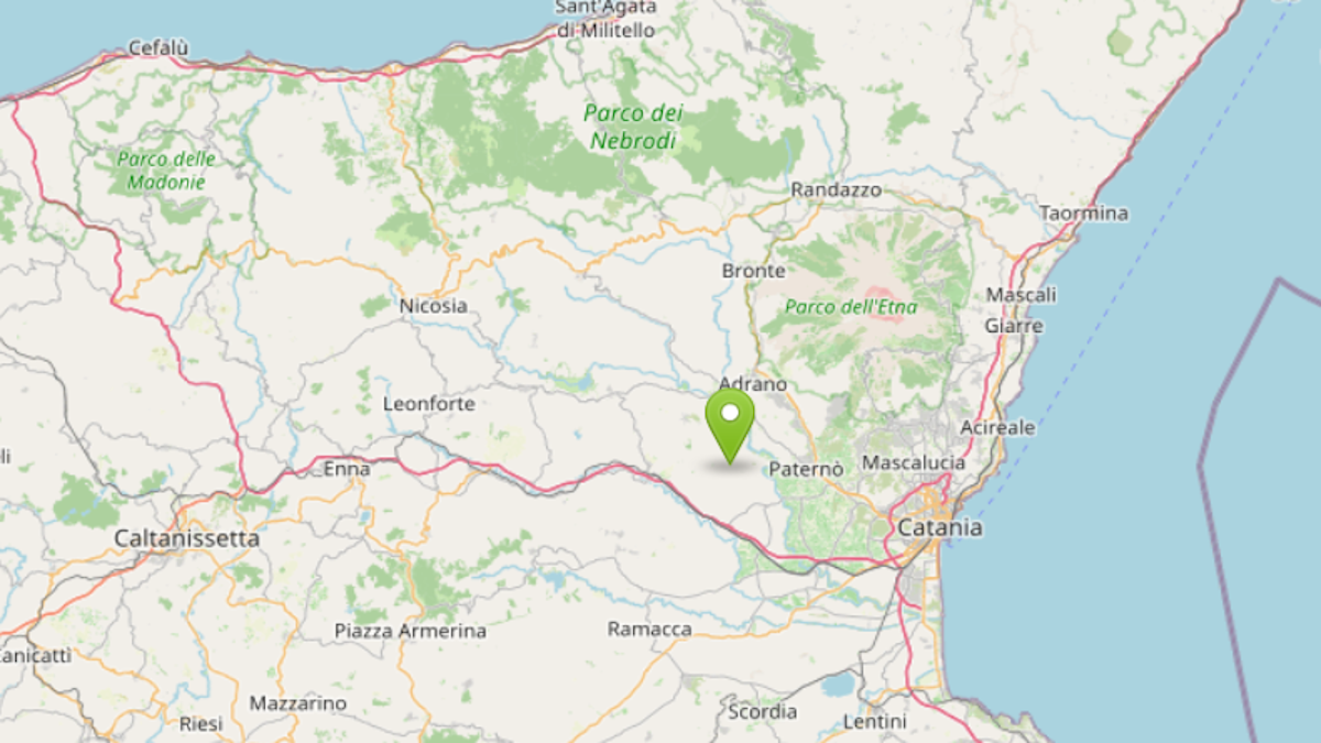 Terremoto ML 1.9 del 22-10-26 ore 21:15  ML 1.5 del 22-10-26 ore 21:35 a Centuripe  - 