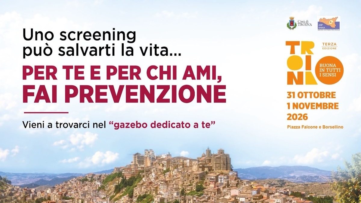 La prevenzione scenderà in piazza in occasione di “Troina Buona In Tutti I Sensi” - 